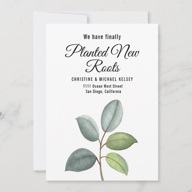 Anúncio New Roots Planted New Home Moving Flat  (Frente)