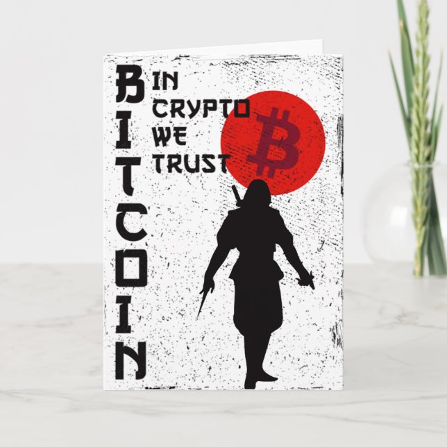 Anúncio No Crypto We Trust- Bitmoney Samurai (Frente)