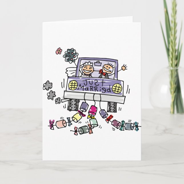 Anúncio Noiva Recém-Casada E Noivo Celebração De Casamento (Frente)