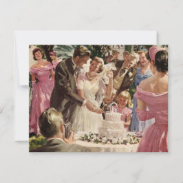 Anúncio Noivos Recém-Casados Cortam o Bolo de Casamento Vi