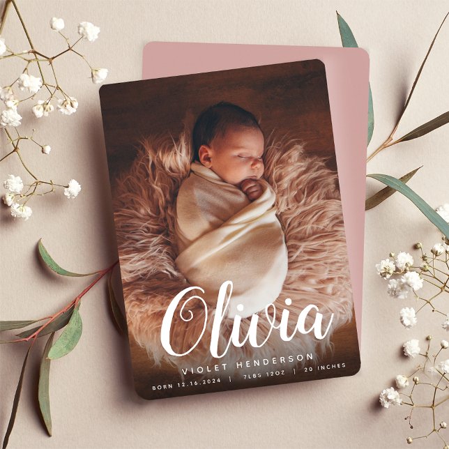 Anúncio nome da letra | Foto Vertical Nascimento (Criador carregado)