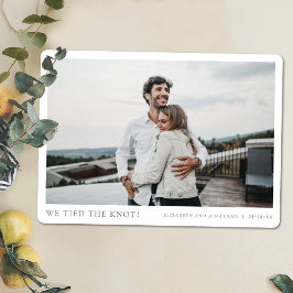 Anúncio Nós Amarrámos o Nó! Casamento de Fuga com Fotos Mo