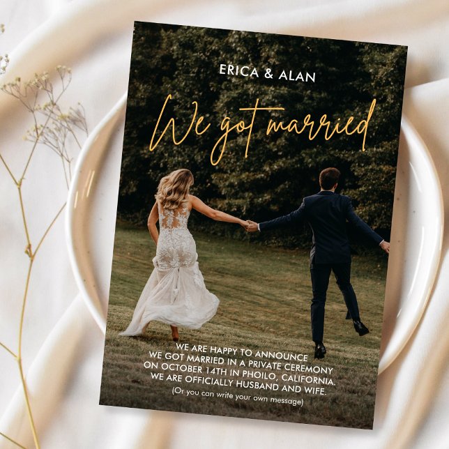 Anúncio Nós casamos foto casamento  (Criador carregado)