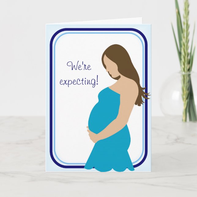 Anúncio Nós estamos esperando! Barriga grávida (Frente)