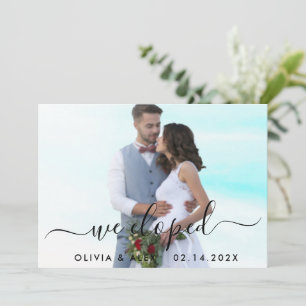 Anúncio Nós Fugimos Casamento Personalizado Foto