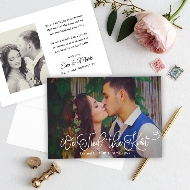 Anúncio Nós gravamos a foto de casamento do roteiro branco (Criador carregado)