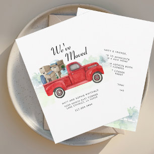 Anúncio Nós movemos o lançamento do caminhão de aquarela m