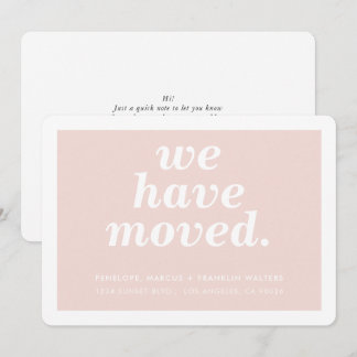 Anúncio NÓS MOVEMOS o moderno e mínimo novo endereço