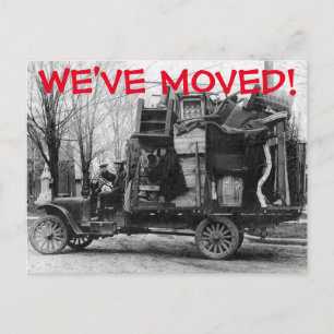 Anúncio Nós Mudamos Cartão Postal de Mudança de Endereço