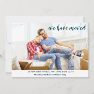 Anúncio Nós Mudamos Largura Total Foto Personalizada Novo 