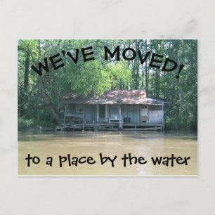 Anúncio Nós nos mudamos - Cartão postal de mudança de ende