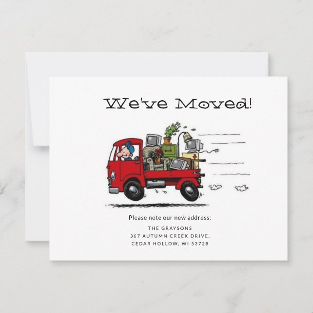 Anúncio Nós nos mudamos! Nova Casa (Frente)