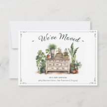 Nós nos mudamos Novo Endereço Aquarela Interior Ac