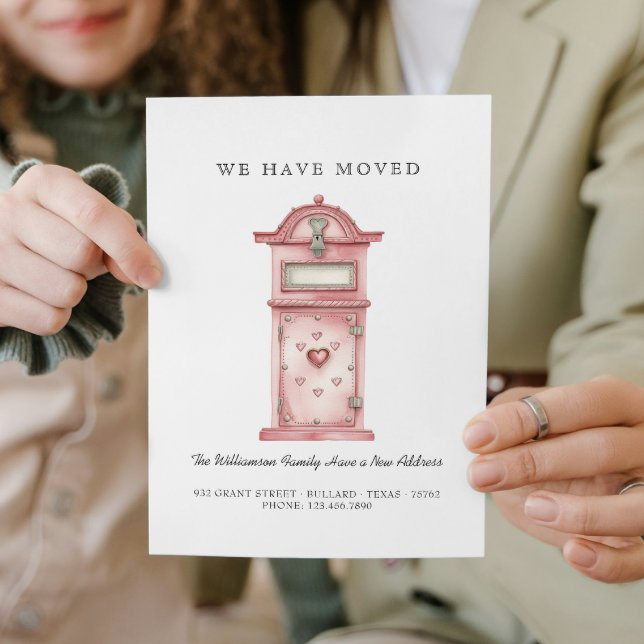 Anúncio Nós nos Mudamos - Novo Endereço Eu Amo Caixa de Co (Criador carregado)