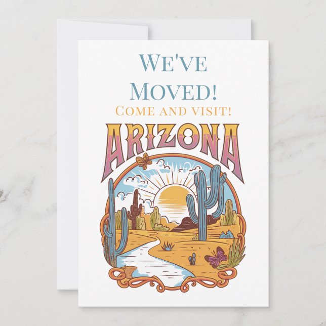 Anúncio Nós nos mudamos para o Arizona (Frente)