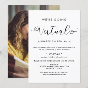 Anúncio Nós Vamos Casar Foto de Casamento Virtual