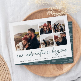 Anúncio Nossa Aventura Começa | Noivado multifotografia An