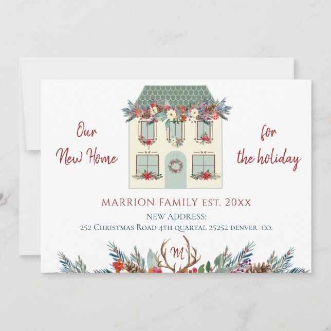 Anúncio Nossa nova casa para as férias da casa verde se mu (Frente)