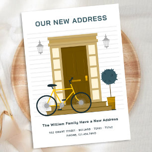 Anúncio Nosso Novo Endereço Em Nova Casa, Nós Nos Mudamos