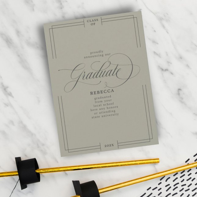 Anúncio Nossos Formandos com Script Clássico de Graduação  (Criador carregado)