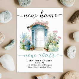 Anúncio Nova Caligrafia de Casas de Aquarelas do Retro Hom