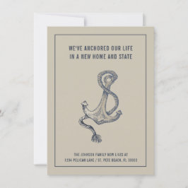 Anúncio Nova Casa de Âncora do Taupe, Azul Náutico