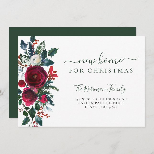 Anúncio Nova casa para as férias de Natal (Frente/Verso)