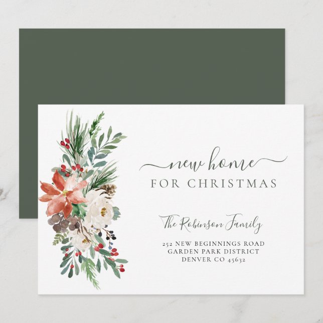 Anúncio Nova casa para as férias de Natal (Frente/Verso)