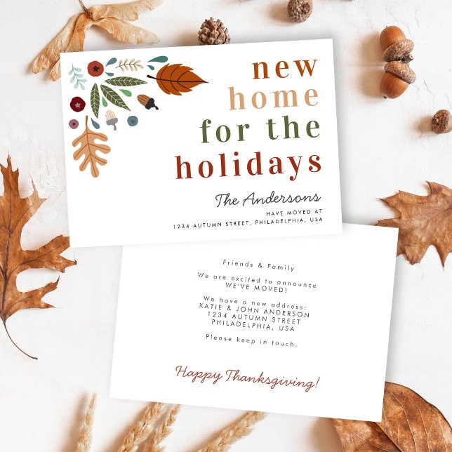 Anúncio Nova Casa para o Dia de Ação de Graças (Criador carregado)