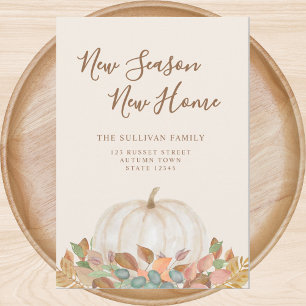 Anúncio Nova Estação Nova Queda de Casa Mudança de Abóbora