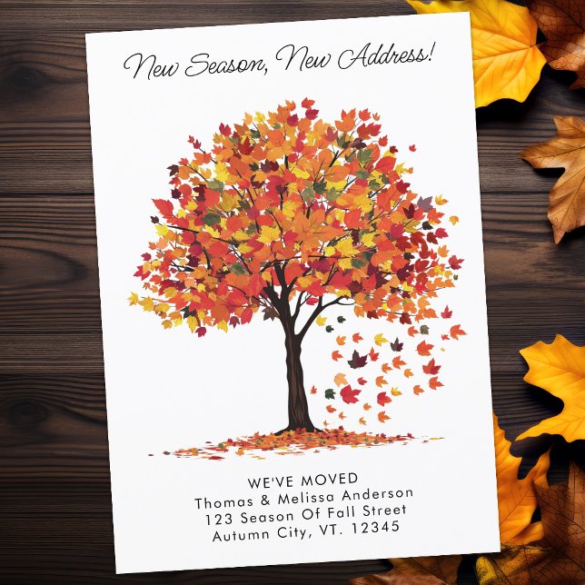 Anúncio Nova Estação Novo Endereço Outono Movimentamos (Criador carregado)