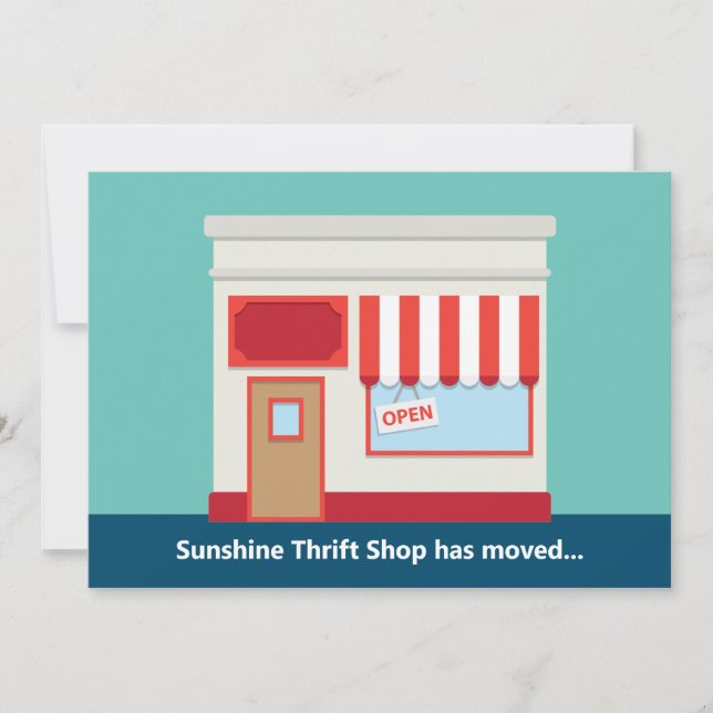 Anúncio Nova Loja Fofa Abertura ou Mudança de Endereço (Frente)