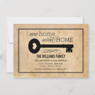 Anúncio Nova Movimentação da Chave de Vintage Home Sweet H