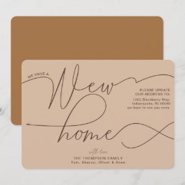 Anúncio Nova Taupe de Caligrafia Doméstica Moderna em Movi