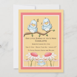 Anúncio Novo Bebê de Pássaro Azul