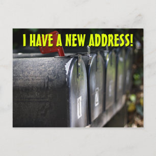 Anúncio Novo Cartão Postal de Mudança de Endereço