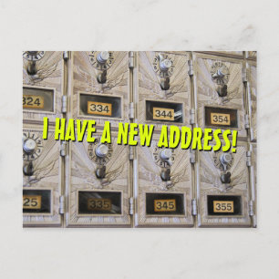 Anúncio Novo Cartão Postal de Mudança de Endereço