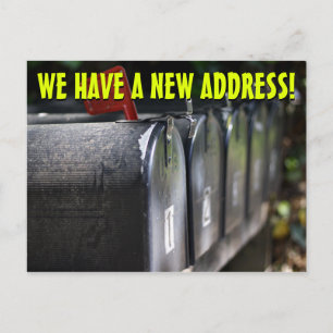 Anúncio Novo Cartão Postal de Mudança de Endereço