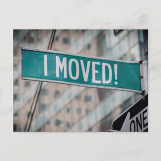 Anúncio Novo Cartão Postal de Mudança de Endereço
