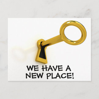 Anúncio Novo Cartão Postal de Mudança de Endereço
