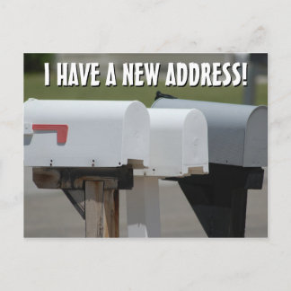 Anúncio Novo Cartão Postal de Mudança de Endereço