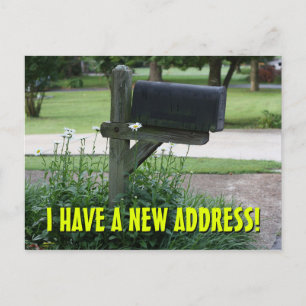 Anúncio Novo Cartão Postal de Mudança de Endereço