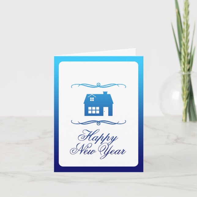 anúncio novo do endereço do feliz ano novo (Frente)