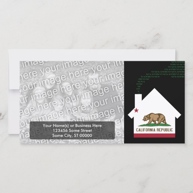 Anúncio novo endereço califórnia (Frente)