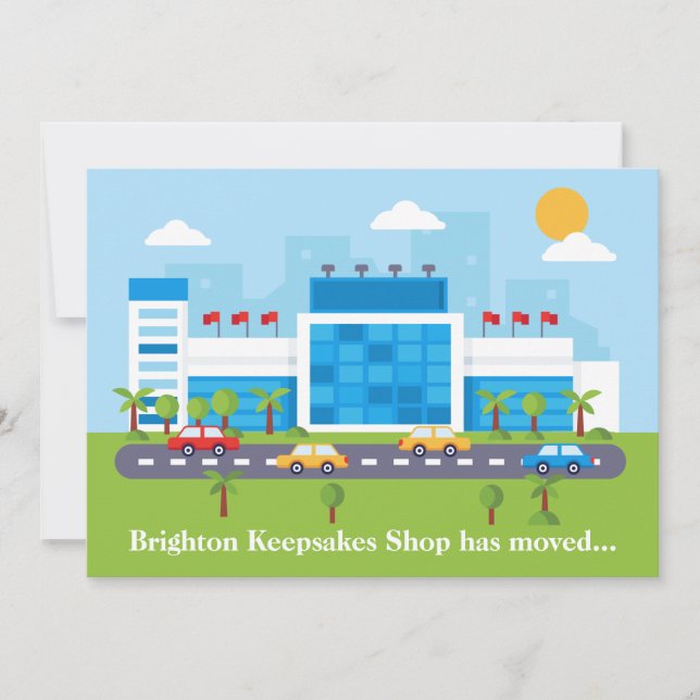 Anúncio Novo Endereço da Loja Loja de Shopping Cute Mudanç (Frente)