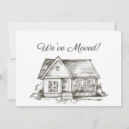 Anúncio Novo Endereço De Casa Simplesmente Escrito