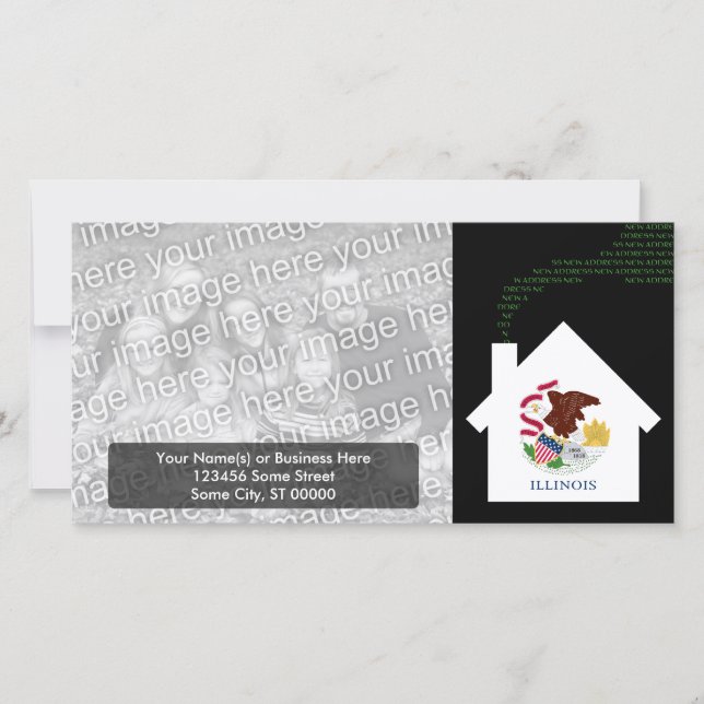 Anúncio novo endereço de Illinois (Frente)