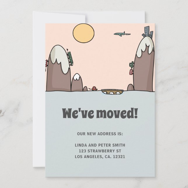 Anúncio Novo Endereço Moderno Bonito Grande Movimento (Frente)