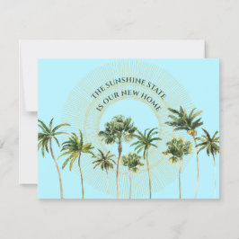 Anúncio Novo Endereço Palm Trees em Movimento na Flórida