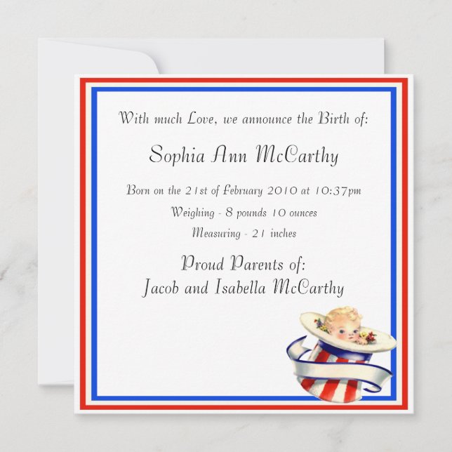 Anúncio Novo lançamento do bebê (Frente)